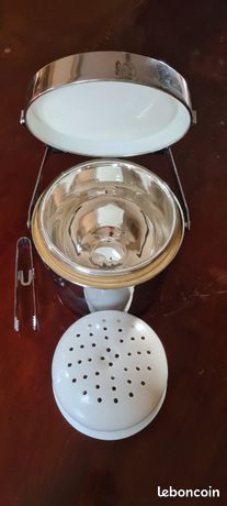 Seau à Glace Alfi En Acier Inoxydable Argenté Avec Poignée - Hauteur 24cm