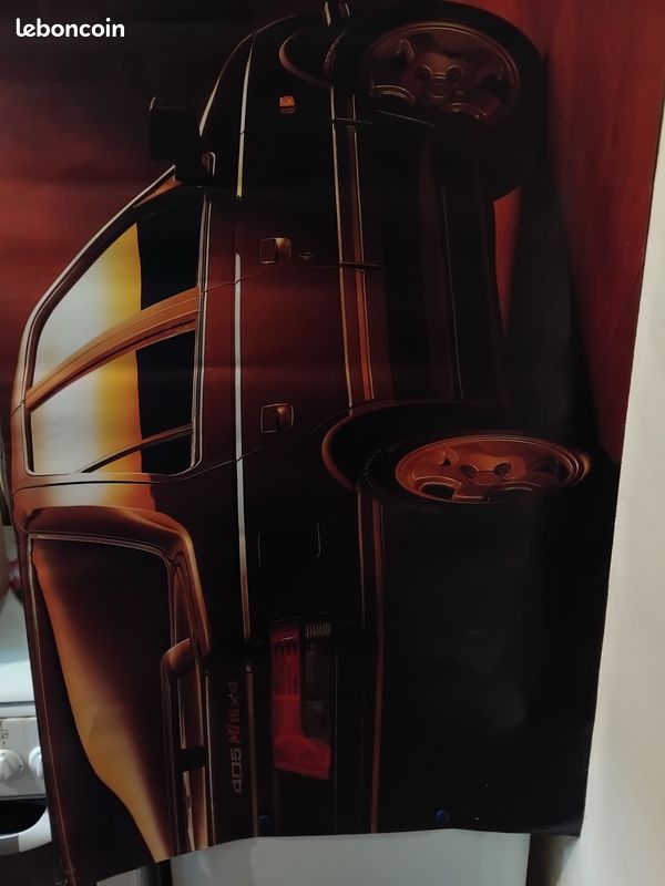 Affiche pub. Peugeot 405 MI16X4 (image 1)