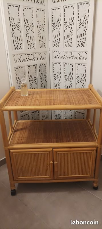 Vends très joli meuble osier (image 1)