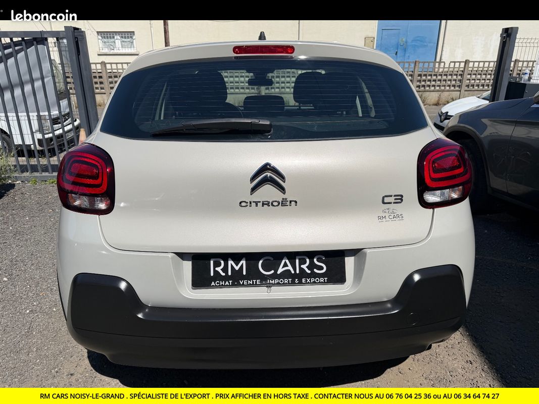 CITROEN C3 1.2 ESSENCE SS BVM5 Feel Pack EXPORT TUNISIE MAROC PRIX EN HT (image 5)
