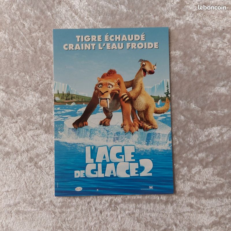 L'âge de glace 2 - Tigre échaudé... Carte cinéma cpm (image 1)