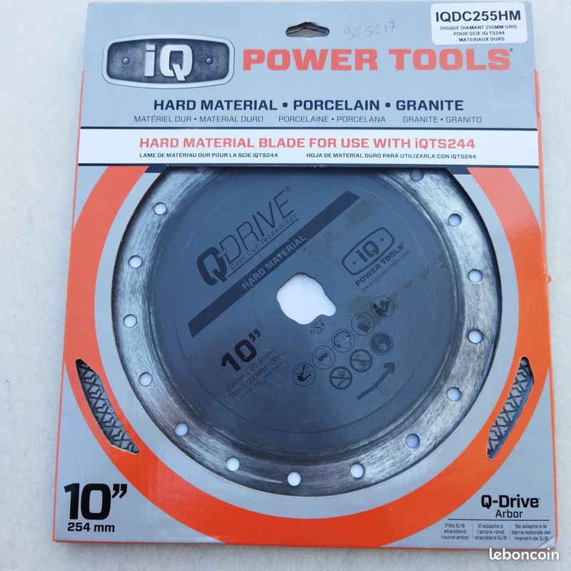 Disque diamanté IQ drive 254 mm pour matériaux durs (image 1)