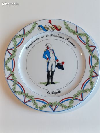 Lot De 6 Assiettes Arcopal Révolution Française - Occasion, Verre Opale, Multicolore, TBE