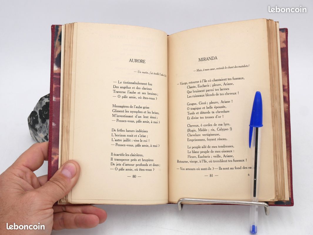 (Poésie) FAGUS (1921, eo) La Guirlande à l'épousée ++ Reliure MAROQUIN ++ Edition originale (Georges FAILLET) Poème Bibliothèque Hérisson - Poète symboliste, VILLON, VERLAINE et LAFORGUE, symbolisme (image 5)