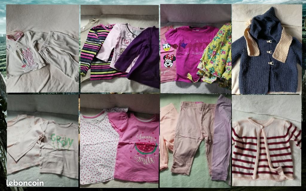 Lot vêtements fille 2 ans (image 1)