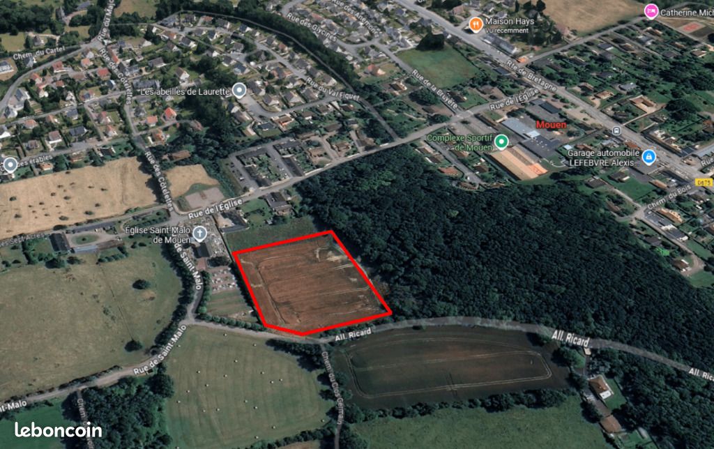 Terrain 380 m² · à Mouen · 83 000 €