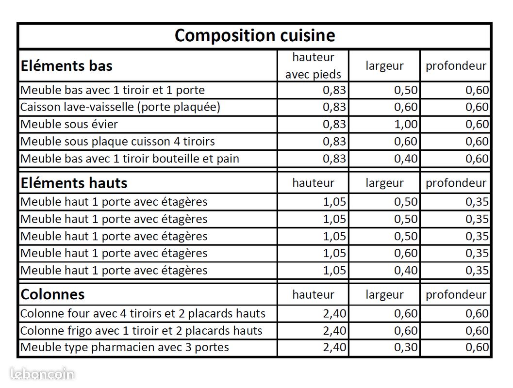 URGENT – Cuisine complète en bois massif de haute qualité – Lésigny (77) (image 1)