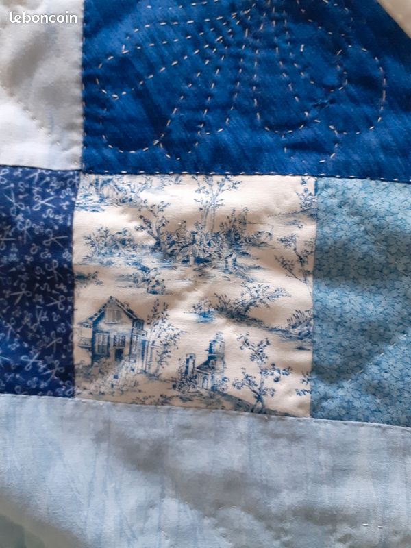 Surmatelas en patchwork vintage, 77 x 62 cm, projets de