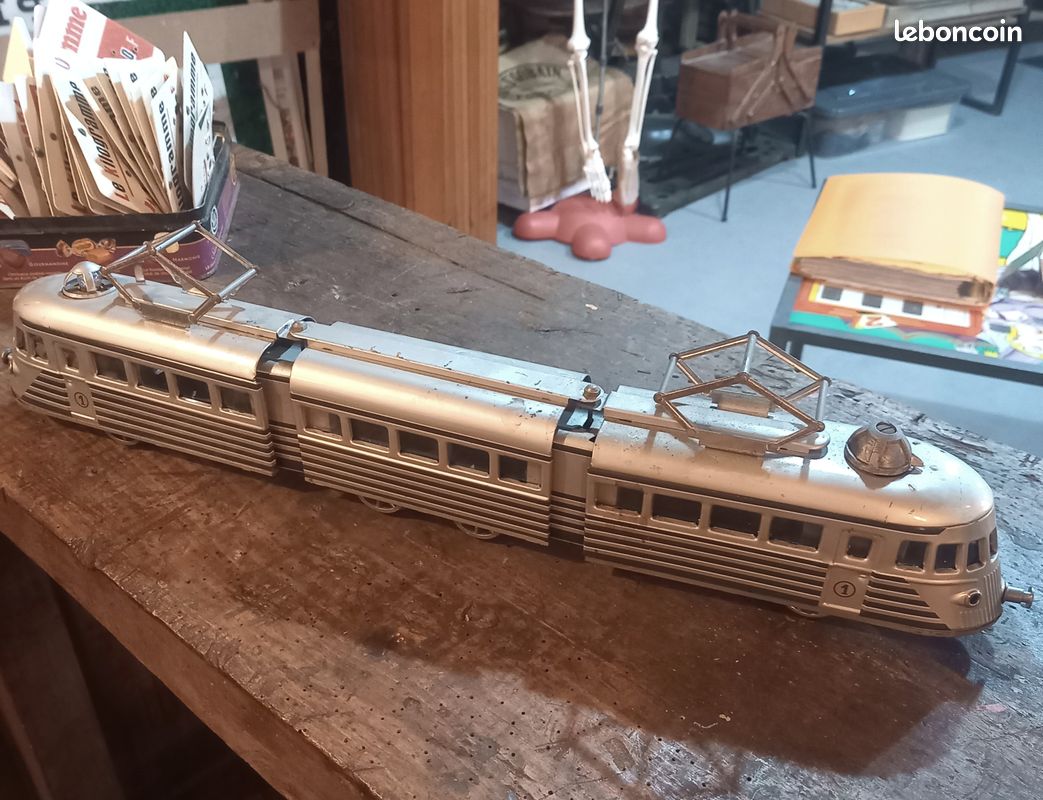 Ancien Autorail électrique Joustra - Fabrication Française - Jouet Vintage
