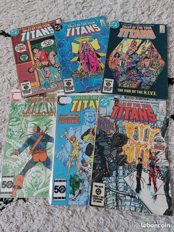 Lot de 6 comics VO DC Tales of the teen titans (image 1)