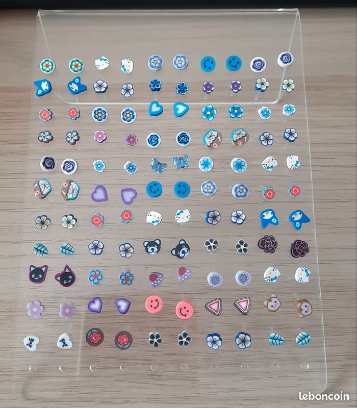 Gros lot de boucles d'oreilles hypoallergéniques neuves (image 1)