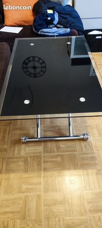 Table relevable En verre (image 4)