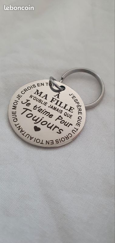 Porte clef message pour ma fille (image 1)