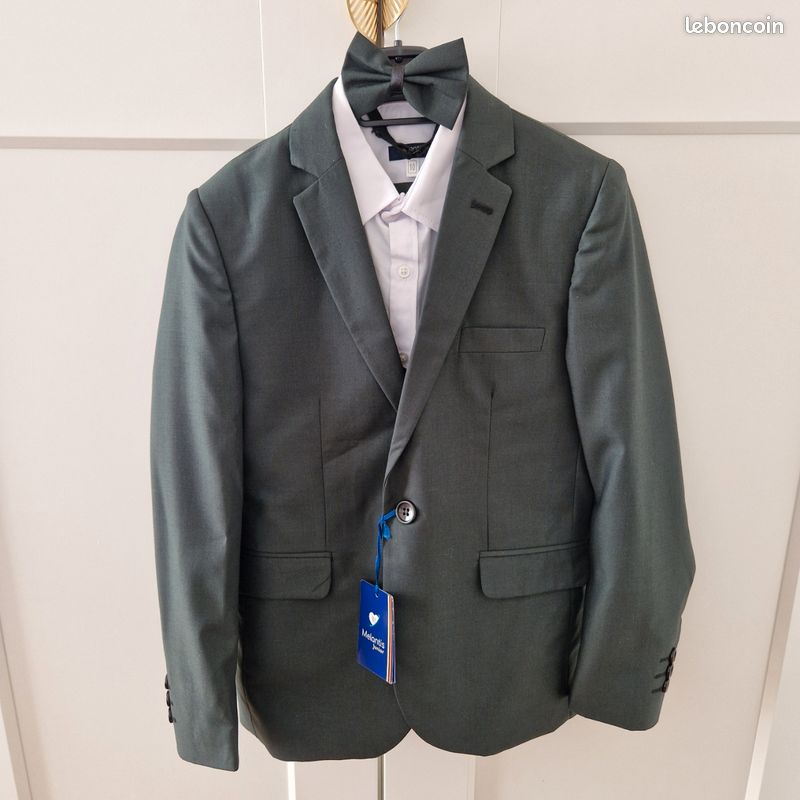 Costume vert garçon taille 10 ans complet neuf (image 3)