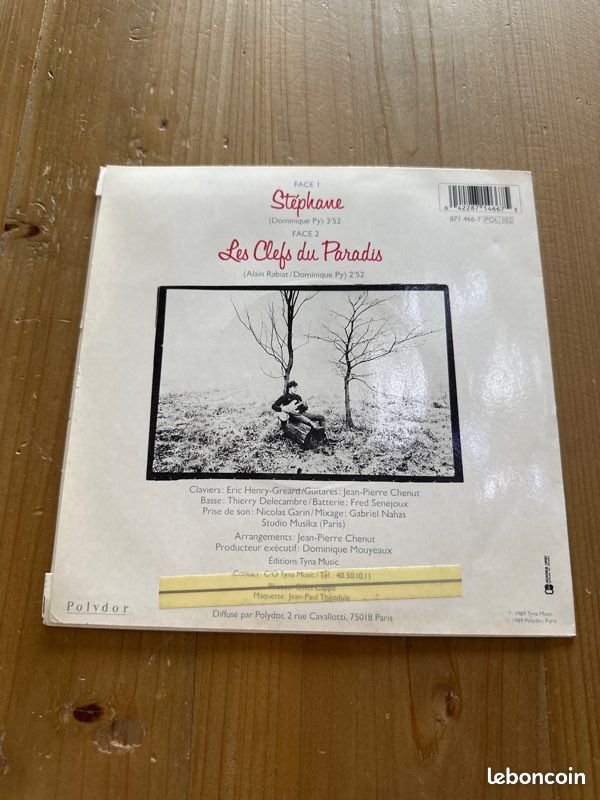 Disque vinyle, 45 tours stephane. Dominique, py (image 2)