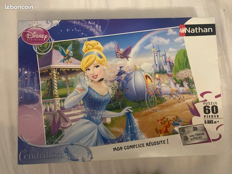 Puzzle 60 pièces cendrillon. Dès 6 ans (image 1)