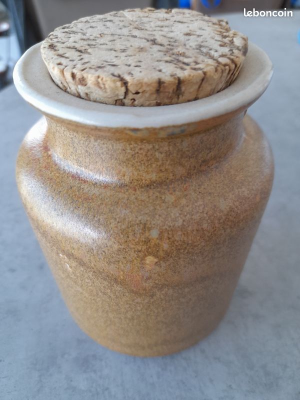 Pot à Moutarde en Grès Vintage (image 1)