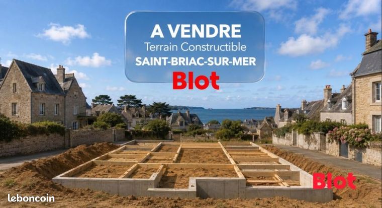 Terrain 1 117 m² Saint Briac Sur Mer