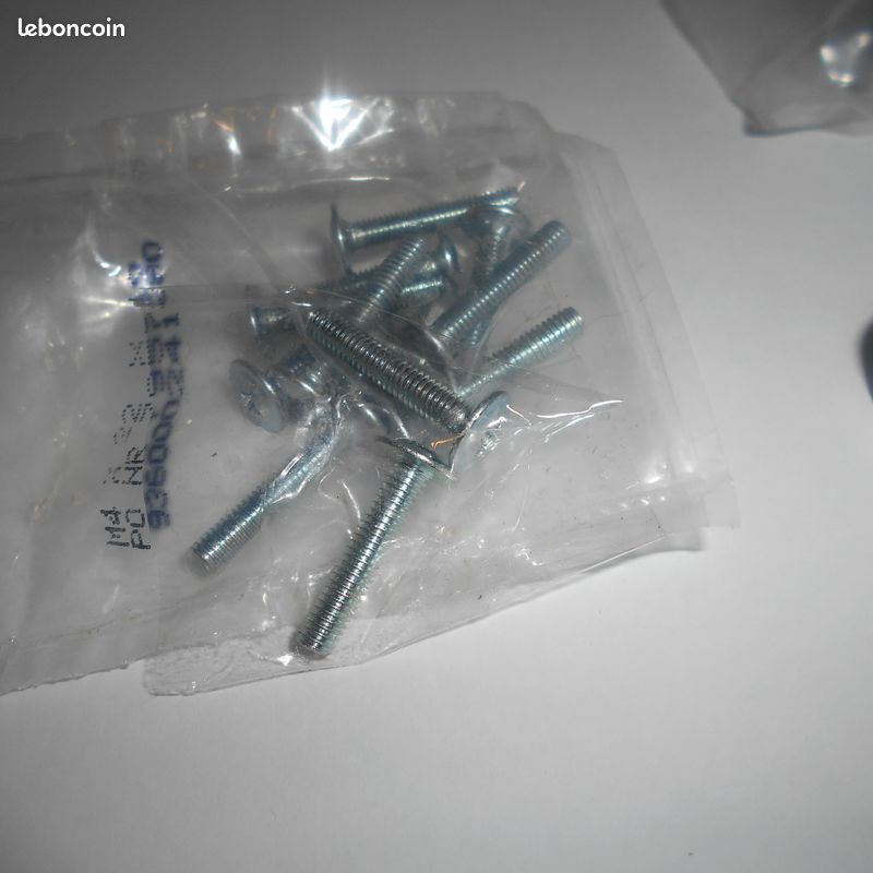 4 Poignées commode en métal chromé gris mat (image 10)