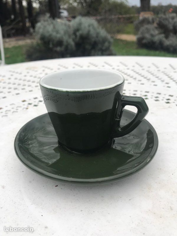 Tasse à café bistrot verte (image 5)