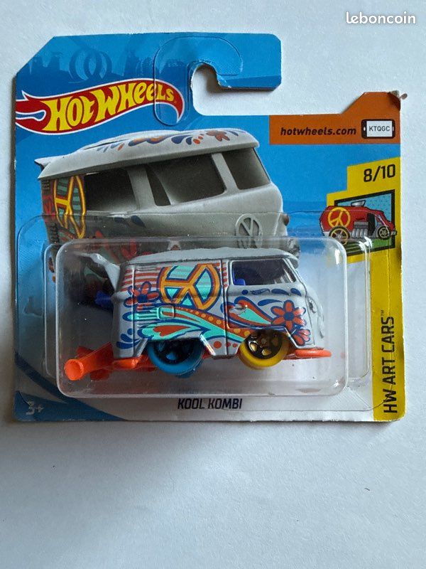 Hotwheels miniature Volkswagen Combi Split Hippie 1/64ème (image 1)