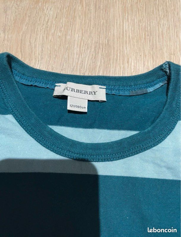 T-shirt, haut manche longue Burberry 12 ans (image 2)