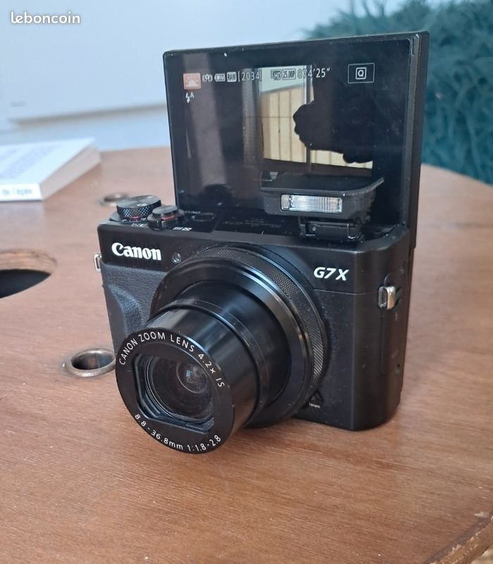 Appareil photo numérique compact CANON G7X MKII PowerShot 20 Mpx - Noir