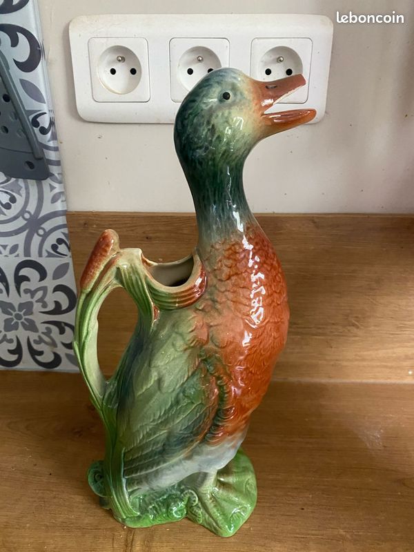 Pichet canard en barbotine (image 1)
