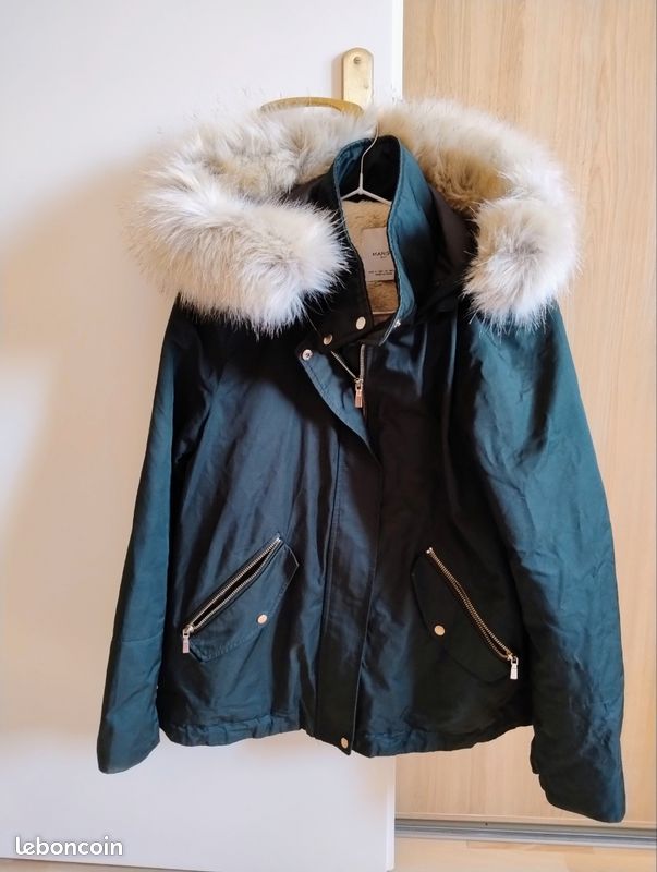 Veste Mango Taille S - Couleur Beige - Style Parka - Occasion Très Bon état