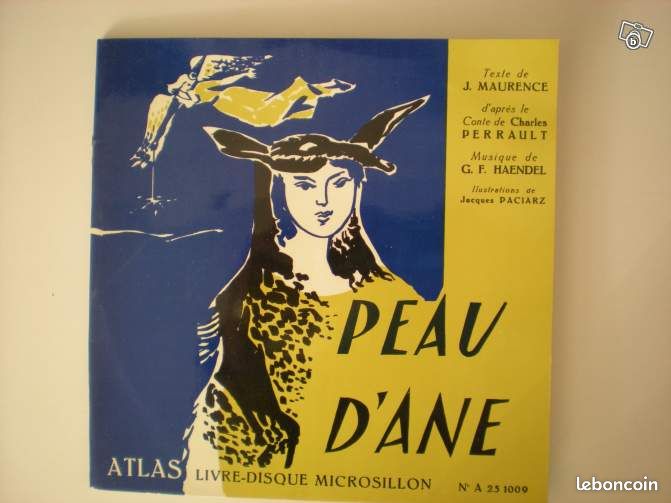Livre disque vinyl Peau d’âne (image 1)