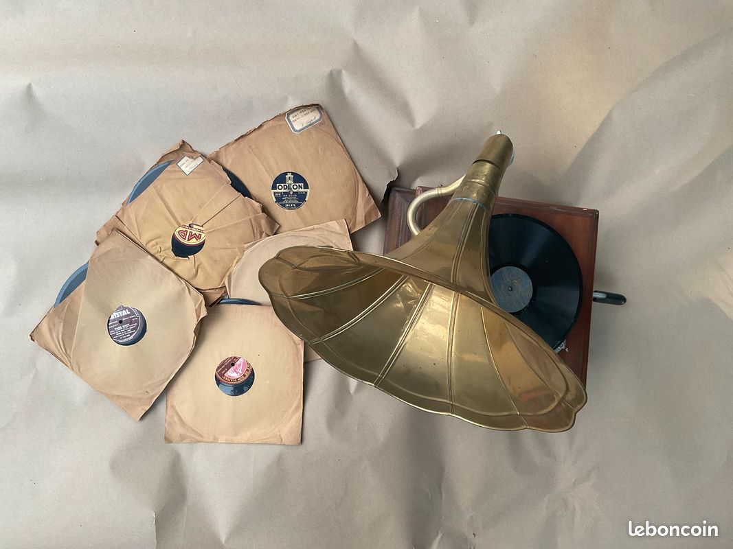 Gramophone Sound Master avec 6 vinyles (image 4)