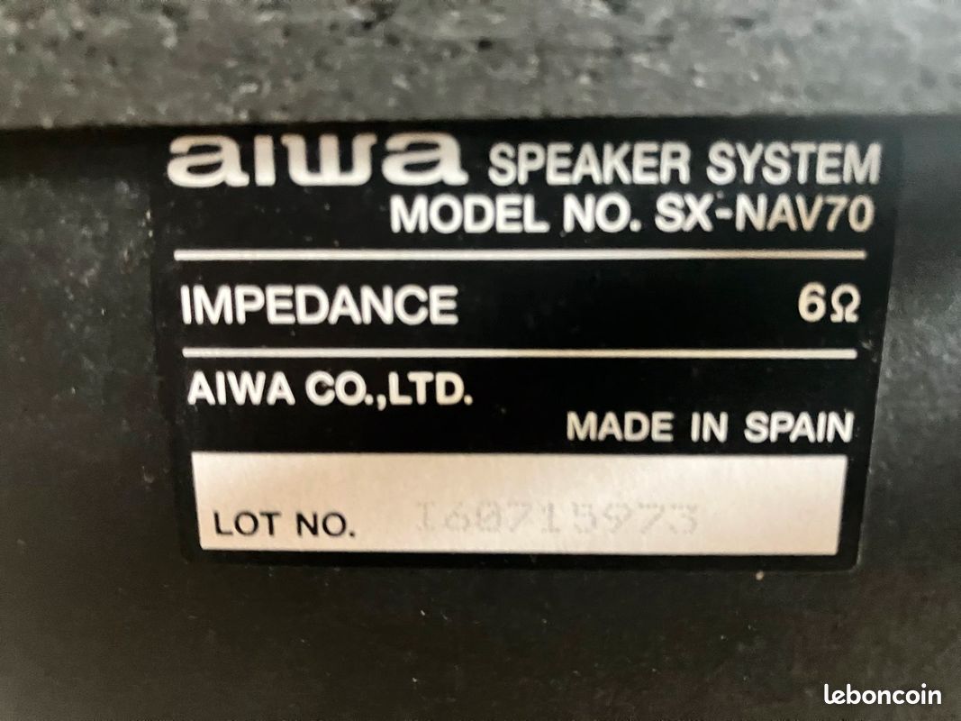 Paire d’enceintes AIWA SX-NAV70 (image 3)