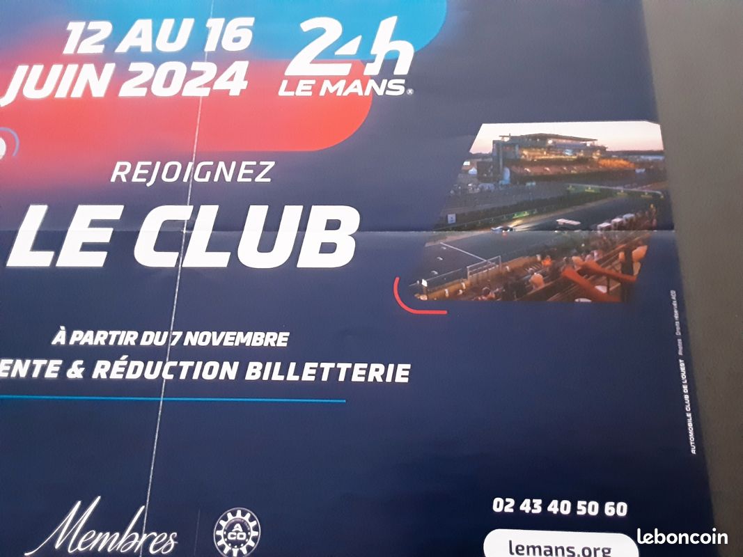 TICKET-BILLET PARKING ROUGE panorama semaine - 24h du mans 2024 EUR 110,00 - FR