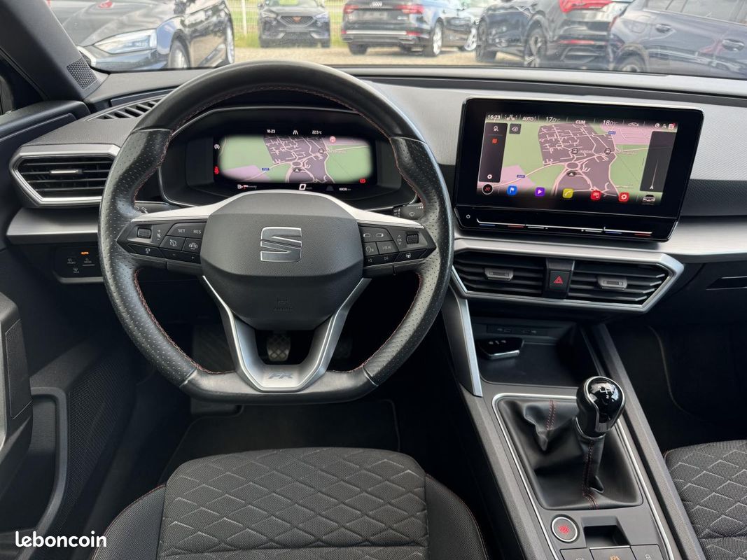SEAT LEON FR 1.5 TSI 150ch Carplay Camera Acc Lane Assist Siege et Volant Chauffant (image 5)