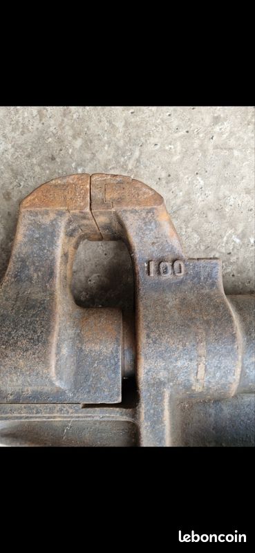 Étau ancien avec mors de 100 mm (image 6)