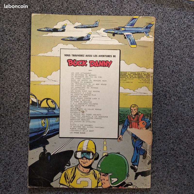 BD Buck Danny eo 1971, le pilote au masque de cuir (image 2)