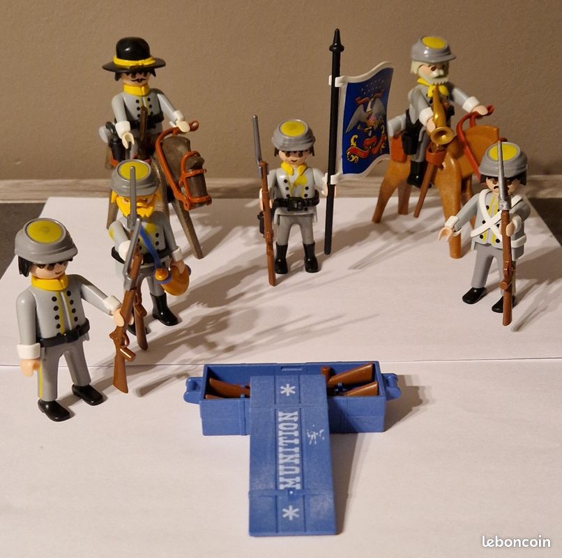 Playmobil Custom Subofficier Confédéré (Sergent) (US-1861