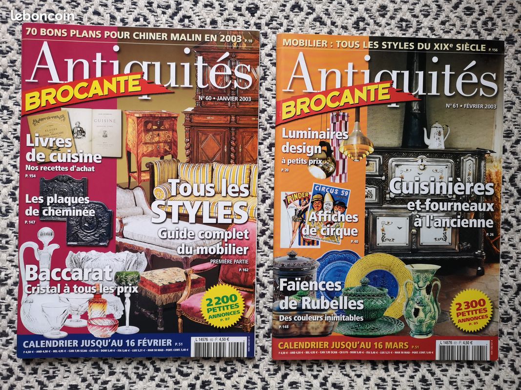 11 magazines Antiquités Brocante Année 2003 + 1 Hors série (image 2)