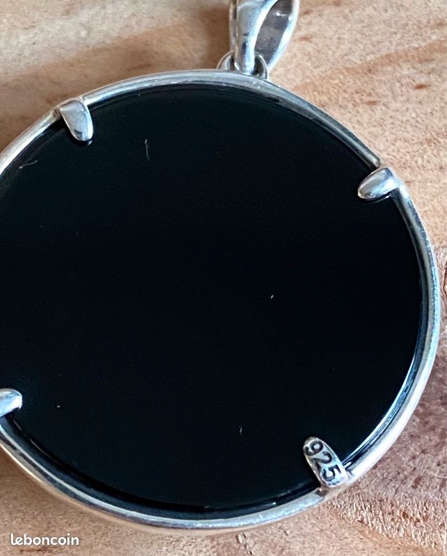 Pendentif en argent 925 avec onyx (image 5)