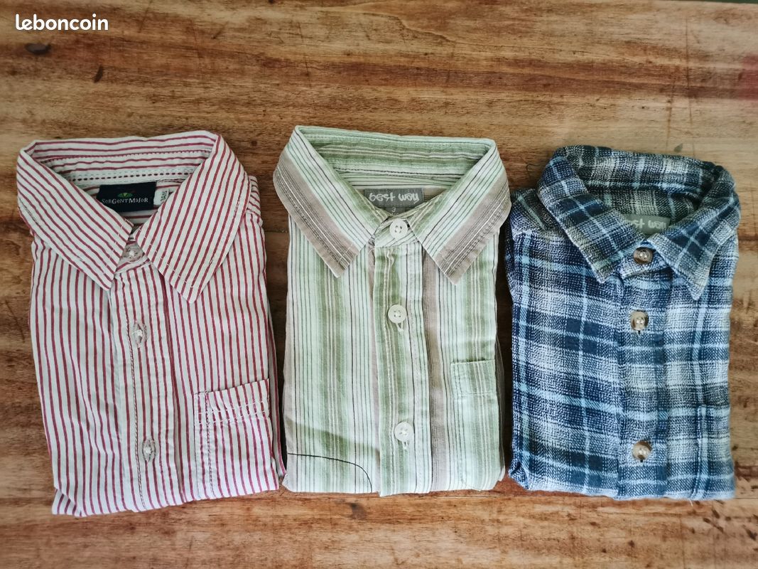 Lot de 3 chemises manches longues taille 3 ans (image 2)