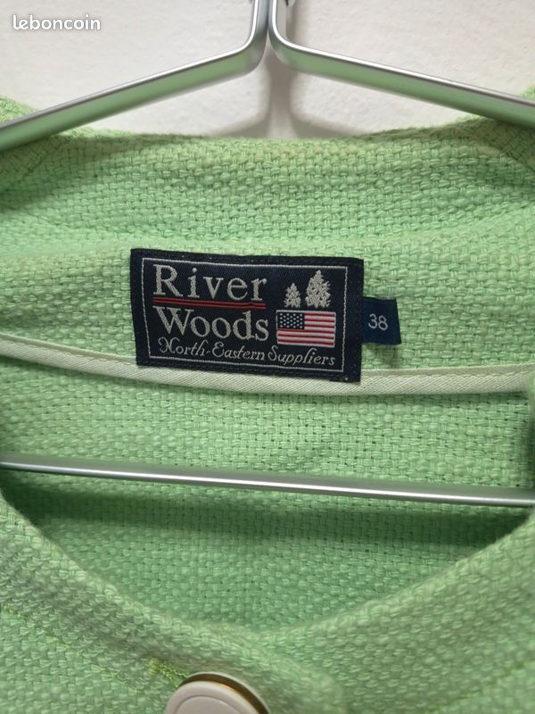 Veste River Woods vert pastel femme taille 38 – Chic, élégante, style blazer court (image 6)