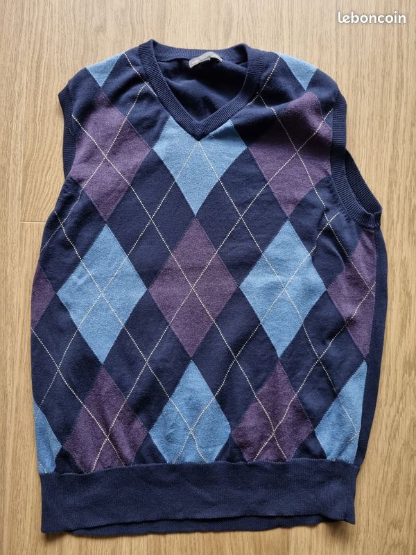 Pull sans manches, Motif argyle (losanges) Vêtements