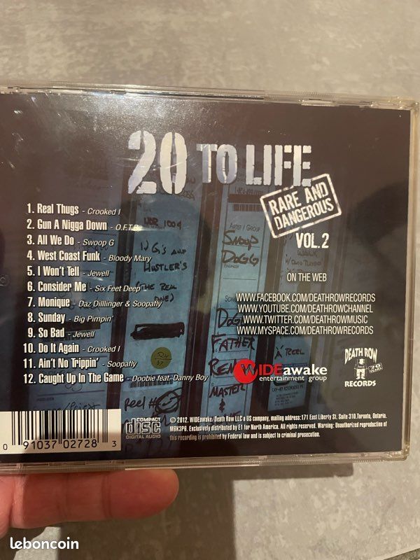 Rap us / 20 To Life - Rare and Dangerous vol.2 - CD - Musique