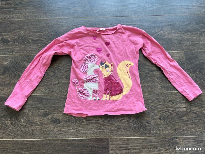 Quasi-neuf : T-shirt DPAM Du pareil au même enfant fille 8 ans (image 1)