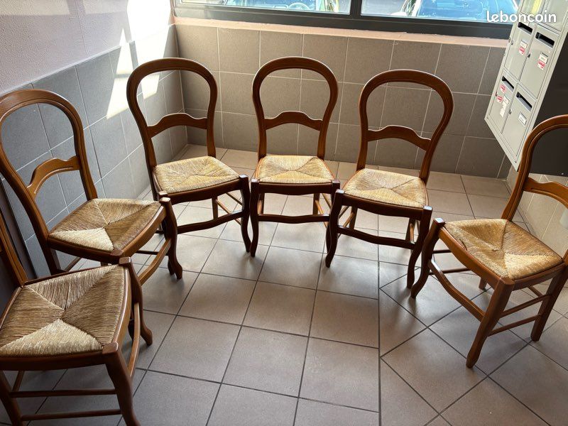 Lot 6 chaises Louis Philippe (image 2)