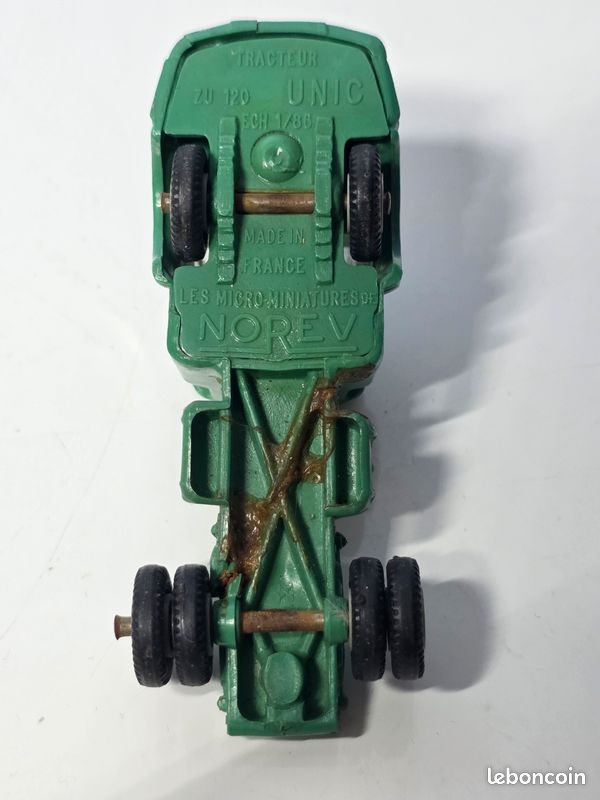 Miniature NOREV Tracteur UNIC France-Lait – 1/86 – Les Microminiatures – Bon état HO