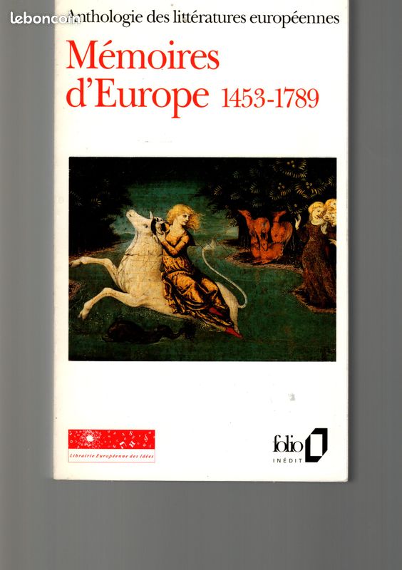 Anthologie Mémoires d'Europe Tomes 1, 2 et 3 (image 1)