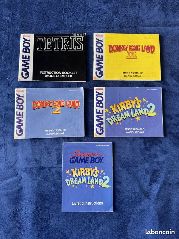 Notices version française en très bon état pour jeux et consoles Nintendo NES, Super NES, Game Boy, Game boy Color, Game boy pocket, Game Boy Advance GBA, DS (image 4)