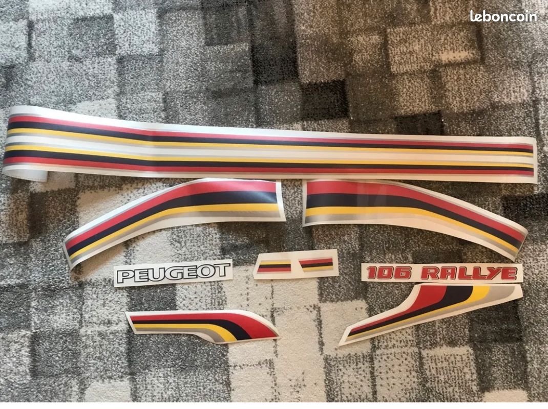 Kit Complet D'Autocollants Stickers Pour Peugeot 106 RALLYE 2 - Neuf D'origine