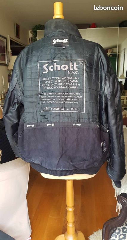 Blouson homme Army cuir Schott LC9308 - N.Y.C (image 13)